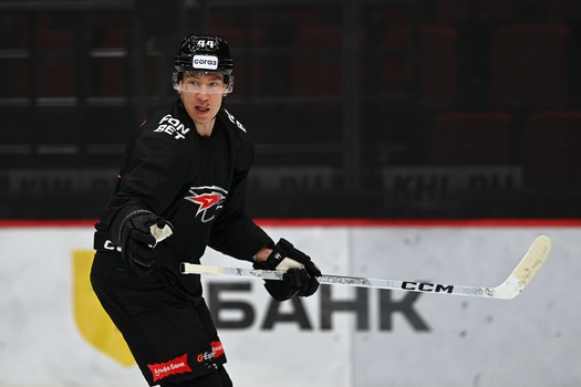 Раскатка «Авангарда» перед матчем с «Металлургом»