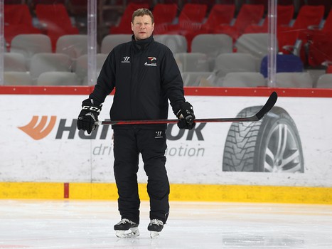 Раскатка «Авангарда» перед матчем в Екатеринбурге