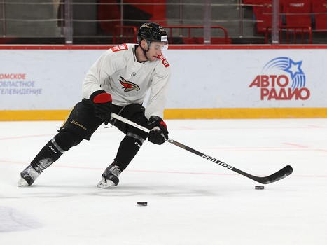 Раскатка «Авангарда» перед матчем с «Витязем»