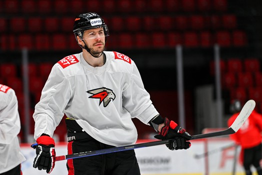 Тренировка «Авангарда» перед матчем со «Спартаком»