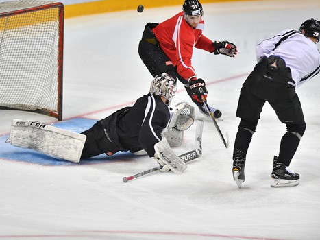 Тренировка "Авангарда" в Ярославле перед матчем с "Торпедо" НН