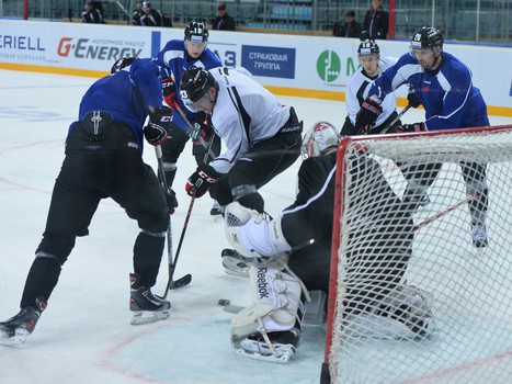 Раскатка "Авангарда" перед домашним матчем с "Барысом"