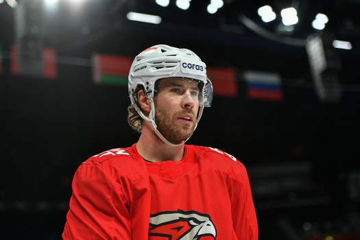 Раскатка «Авангарда» перед матчем в Казани