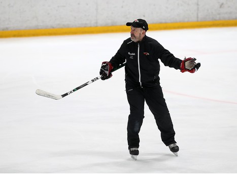 Тренировка «Авангарда» перед первым матчем серии с «Ак Барсом»