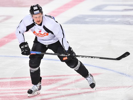 Раскатка "Авангарда" перед матчем с минским "Динамо"