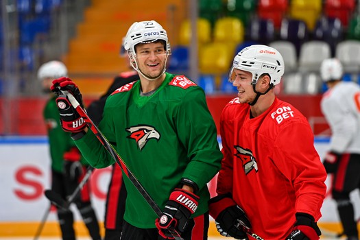 Раскатка «Авангарда» перед выездным матчем со «Спартаком»