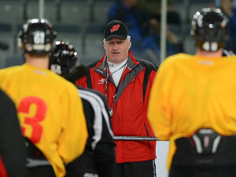 Раскатка "Авангарда" перед матчем с "Нефтехимиком" 1 ноября 2013