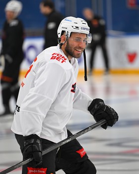 Раскатка «Авангарда» перед матчем в Тольятти