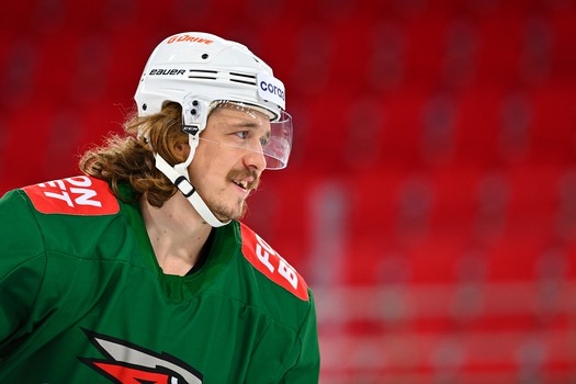 Раскатка «Авангарда» перед матчем в Екатеринбурге