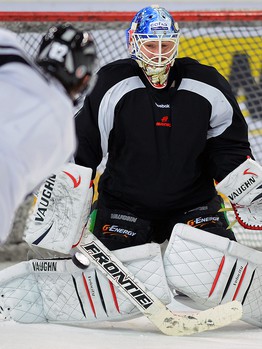 Раскатка "Авангарда" перед матчем с "Нефтехимиком" 1 ноября 2013