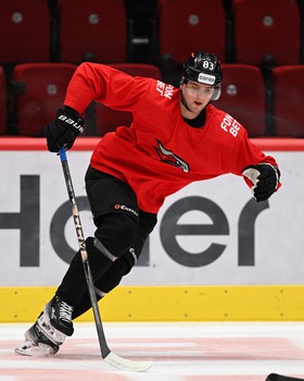 Раскатка «Авангарда» перед матчем с минским «Динамо»