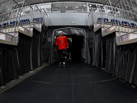 Тренировка «Авангарда» перед матчем во Владивостоке