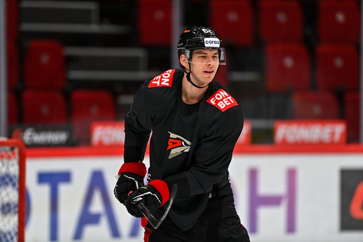 Тренировка «Авангарда» перед матчем с «Витязем»