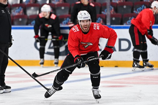 Раскатка «Авангарда» перед третьим матчем серии с «Металлургом» в Магнитогорске