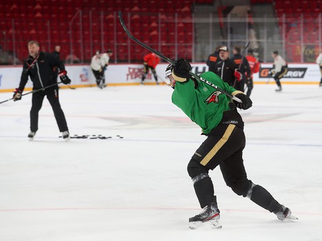 Раскатка «Авангарда» перед матчем с «Амуром»