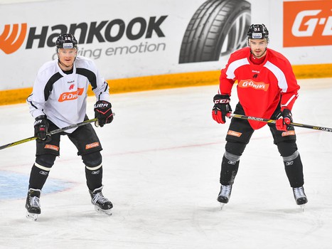 Раскатка "Авангарда" перед третьим матчем серии с "Салаватом Юлаевым"