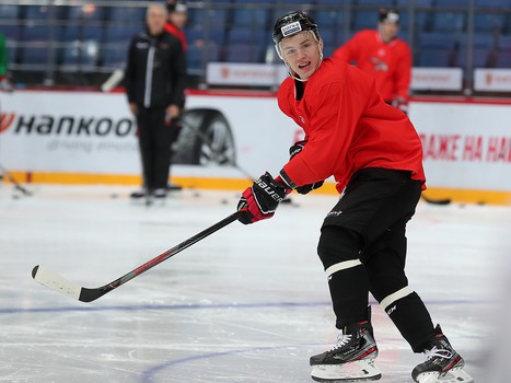 Раскатка «Авангарда» перед матчем со «Спартаком»