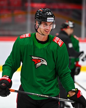 Тренировка «Авангарда» перед матчем с «Витязем»