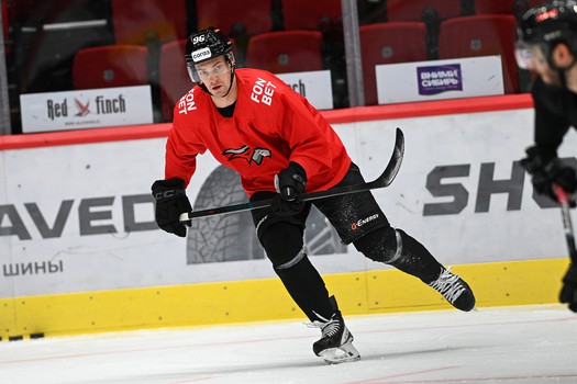 Раскатка «Авангарда» перед матчем с «Локомотивом»