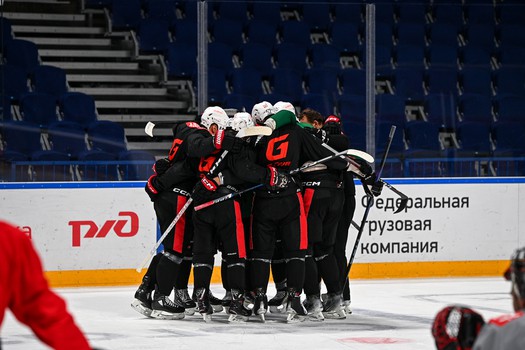 Раскатка «Авангарда» перед четвёртым матчем серии с «Локомотивом»