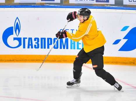 Раскатка "Авангарда" перед матчем с "Северсталью"