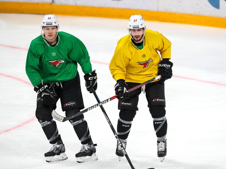 Раскатка «Авангарда» перед выездным матчем с «Йокеритом»