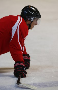 Раскатка перед первым матчем межсезонья в Фюссене