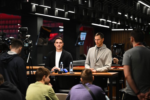 Открытая тренировка «Авангарда» для СМИ