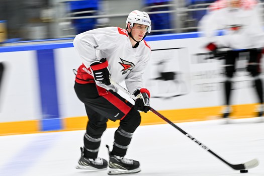 Раскатка «Авангарда» перед матчем в Нижнем Новгороде