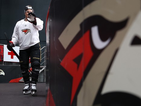 Раскатка «Авангарда» перед матчем против СКА