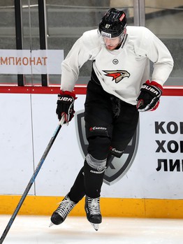 Раскатка «Авангарда» перед матчем с «Витязем»