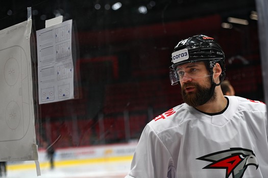 Раскатка «Авангарда» перед матчем с минским «Динамо»