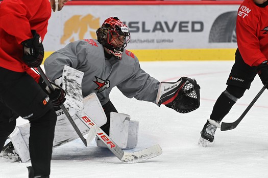 Тренировка «Авангарда» перед матчем с «Адмиралом»