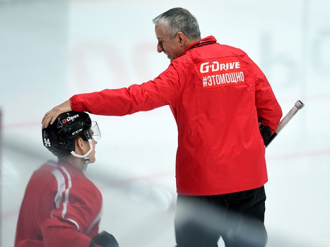 Раскатка «Авангарда» перед матчем с рижским «Динамо»