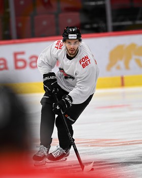 Раскатка «Авангарда» перед матчем с ХК «Сочи»