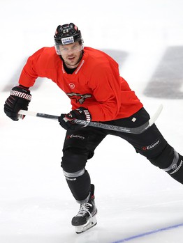 Раскатка «Авангарда» перед матчем с минским «Динамо»