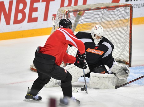 Тренировка "Авангарда" в Ярославле перед матчем с "Торпедо" НН