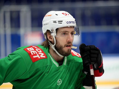 Тренировка «Авангарда» перед матчем в Уфе