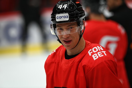 Тренировка «Авангарда» перед матчем с «Адмиралом»