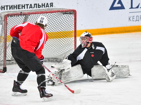Тренировка "Авангарда" перед заключительным выездом "регулярки"