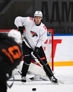 Тренировка «Авангарда» перед матчем во Владивостоке