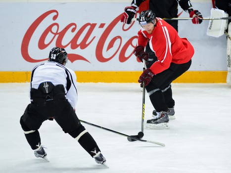 Раскатка "Авангарда" перед заключительным матчем регулярного чемпионата с "Барысом"