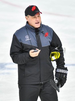 Раскатка "Авангарда" перед матчем с "Трактором"