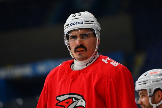 Тренировка «Авангарда» перед матчем в Нижнекамске