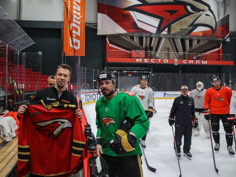 Даниил Квят на тренировке «Авангарда»