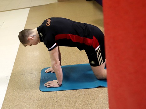 Раскатка «Авангарда» перед матчем с «Нефтехимиком»