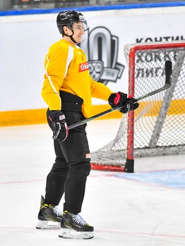 Раскатка "Авангарда" перед матчем с "Металлургом"