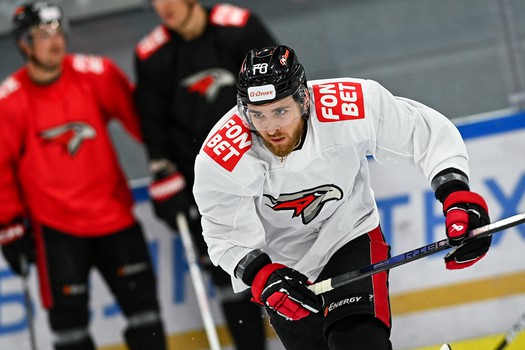 Раскатка «Авангарда» перед товарищеским матчем с минским «Динамо»