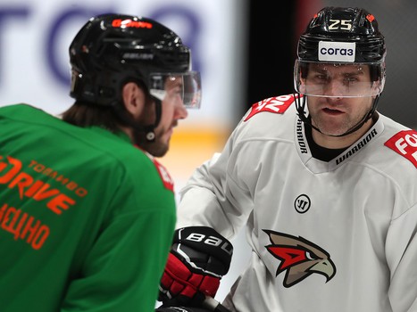 Раскатка «Авангарда» перед матчем с «Барысом»