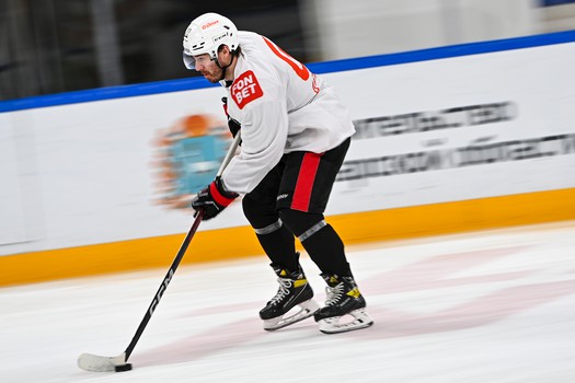 Тренировка «Авангарда» перед матчем в Тольятти